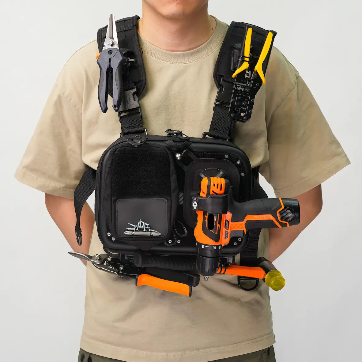 Low-Voltage Chest Tool Rig — Modular XPAC Workstation