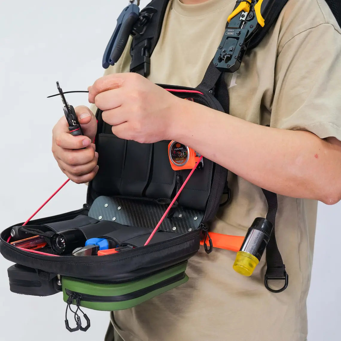 Low-Voltage Chest Tool Rig — Modular XPAC Workstation